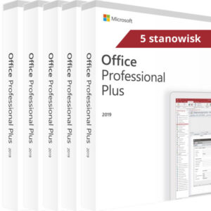 Microsoft Office 2019 Professional Plus - Dla Firm, Do Domu (5 stanowisk)